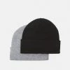 Pier One Unisexo 2 PACK UNISEX - Gorro - Black/grey -Pier One Comercio 5a2e6c5536d1441a95d3eb62278a268e