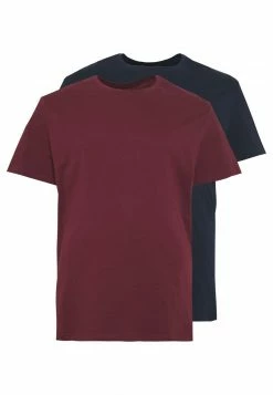 Pier One Hombre 2 PACK - Camiseta Básica - Dark Blue/bordeaux -Pier One Comercio 5ca9e549eb7442b1ada1ae81856f1fde