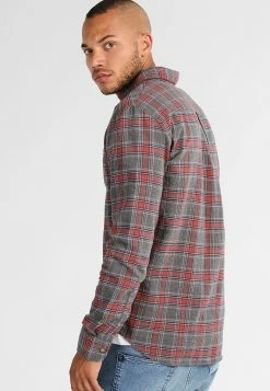 Pier One Hombre Camisa - Grey/coral -Pier One Comercio 62192d2e542d4a69a08273483006118b