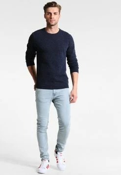Pier One Hombre Jersey De Punto - Motled Dark Blue -Pier One Comercio 627615b84d92471b8238bff634fd41ac