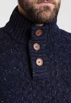 Pier One Hombre Jersey De Punto - Mottled Dark Blue -Pier One Comercio 631cbb62508c46569e8feda189914126
