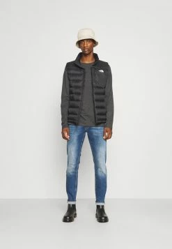 Pier One 2 PACK - Camiseta De Manga Larga - Dark Grey/black, Hombre