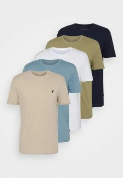 Pier One Hombre WITH BIRD STRAIGHT 5 PACK - Camiseta Básica - Beige/white/light Blue 18 Pier One Hombre WITH BIRD STRAIGHT 5 PACK - Camiseta Básica - Beige/white/light Blue -Pier One Comercio 66878d61f9284197b4395faece75418c