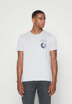 Pier One Hombre GRAPHIC T-SHIRT - Camiseta Básica - Mottled Grey -Pier One Comercio 66beeee78514494795bf7611c18f92f6