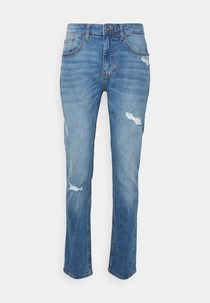 Pier One Hombre DISTRESSED DENIM SLIM FIT - Vaqueros Slim Fit - Light Blue 3 Pier One Hombre DISTRESSED DENIM SLIM FIT - Vaqueros Slim Fit - Light Blue