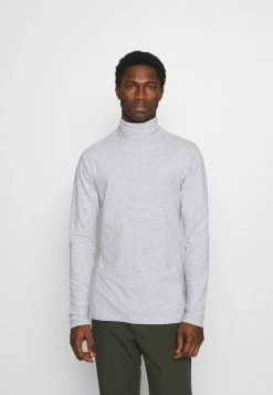 Pier One Hombre Camiseta De Manga Larga - Mottled Grey