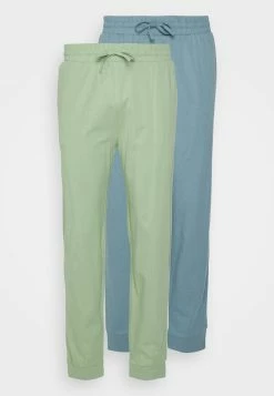 Pier One Hombre 2 PACK - Pantalón De Pijama - Blue/light Green