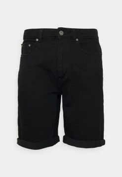 Pier One Hombre Shorts Vaqueros - Black Denim