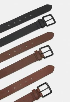 Pier One Unisexo 3 PACK UNISEX - Cinturón - Black/brown /cognac -Pier One Comercio 73afb6098fb94008be272df4ac0281e1