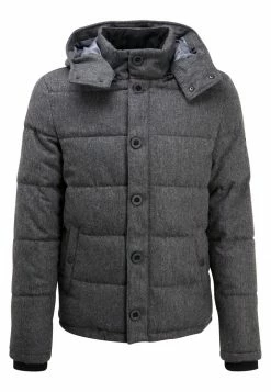 Pier One Hombre HOODED - Chaqueta De Invierno - Grey Melange -Pier One Comercio 7454b54ee791466c972bb2db1401f09a