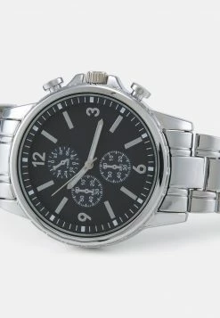 Pier One Unisexo UNISEX - Reloj - Silver-coloured/black -Pier One Comercio 74a3ccc1c5ec4cf19b661e26058a743f