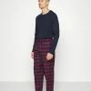 Pier One Hombre Pijama - Dark Blue/bordeaux -Pier One Comercio 798e1fd96d4c48aeb30911f5a69bf9b4