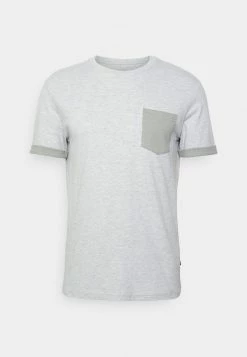 Pier One Hombre Camiseta Básica - Mottled Light Grey -Pier One Comercio 79aa710ef484446685eb051fc777aa0e