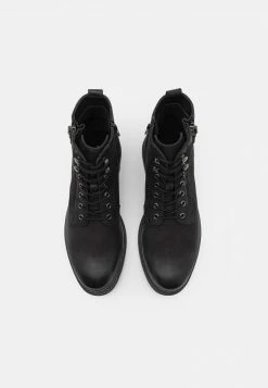 Pier One Hombre LEATHER - Botines Con Cordones - Black -Pier One Comercio 7d636e540bd941158ae1ed6d6f41585b