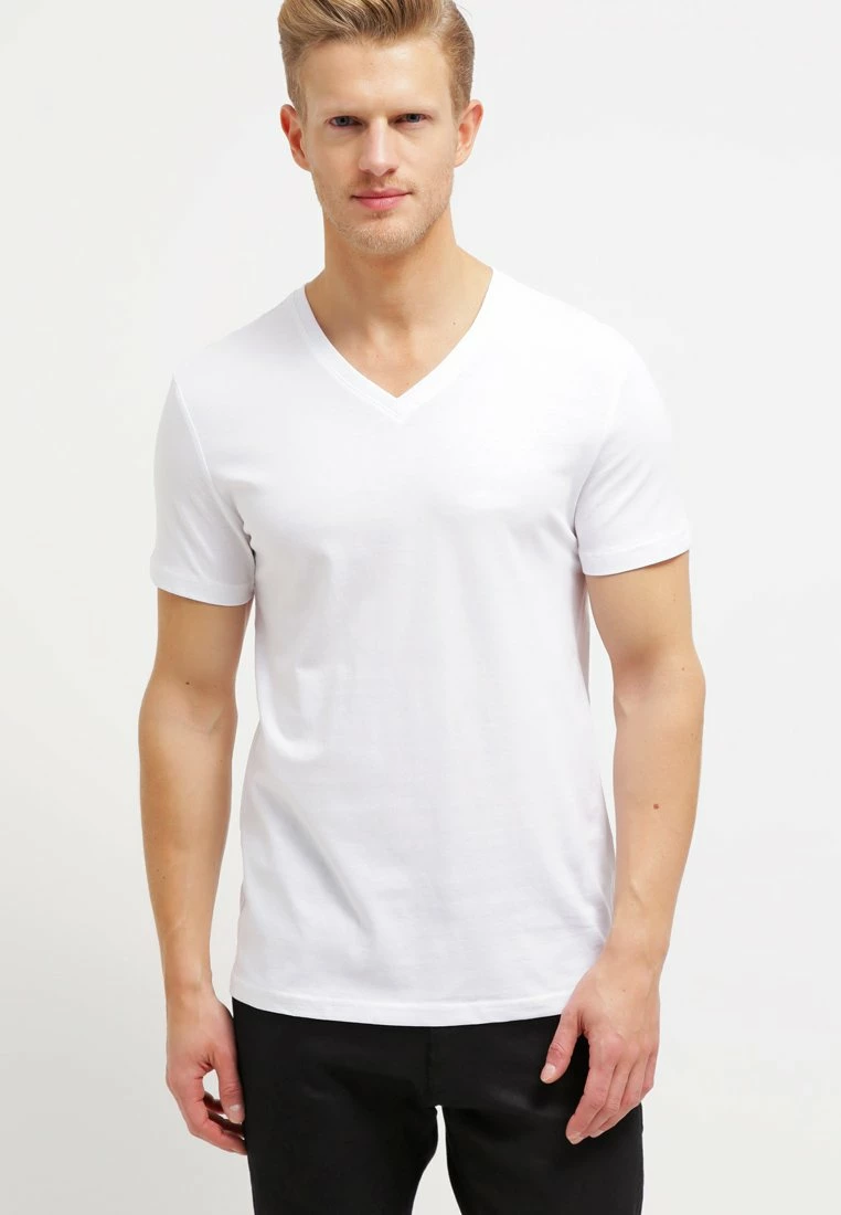 Pier One 2 PACK - Camiseta Básica - White/black, Hombre 4 Pier One 2 PACK - Camiseta Básica - White/black, Hombre - Imagen 2