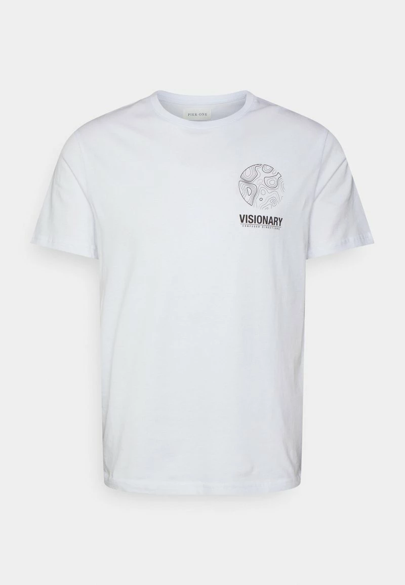 Pier One Hombre Camiseta Estampada - White 3 Pier One Hombre Camiseta Estampada - White