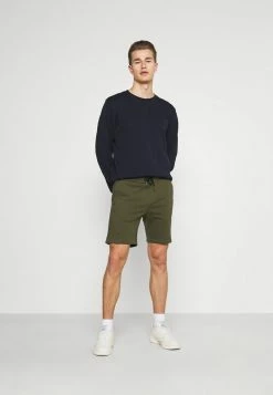 Pier One Hombre 2 PACK - Shorts - Black/olive