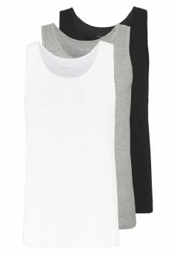 Pier One Hombre 3 PACK - Top - White/black