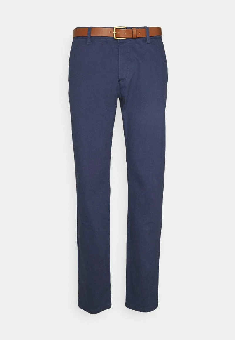 Pier One BELTED - Pantalones Chinos - Dark Blue, Hombre 6 Pier One BELTED - Pantalones Chinos - Dark Blue, Hombre - Imagen 4