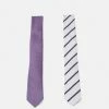 Pier One Hombre 2 PACK - Corbata - Off-white/mauve -Pier One Comercio 843121dd01e44d7e9ddb8dd7236dadc7