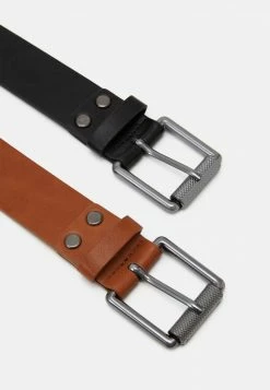 Pier One Unisexo 2 PACK - Cinturón - Black/cognac -Pier One Comercio 8521590b325e42e9b89cd4c3b0aefcb3