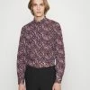 Pier One FESTIVE AOP - Camisa - Black/multi-coloured, Hombre
