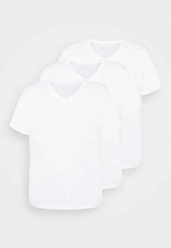 Pier One Hombre 3 PACK - Camiseta Básica - White -Pier One Comercio 88b631dad3fe4bc5a65bdd3caaf417f3