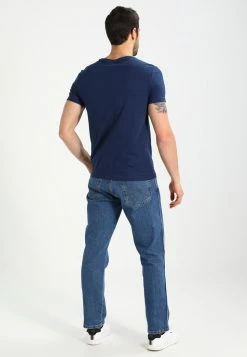 Pier One Hombre Camiseta Estampada - Dark Blue/white -Pier One Comercio 88ca6f6b823c4f838c3deec1630895f1