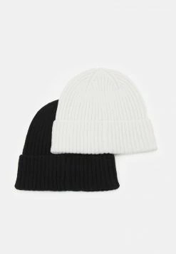 Pier One Unisexo 2 PACK UNISEX - Gorro - Black/off-white -Pier One Comercio 8ca3aae35d4240839d1d3cd18e7572c5