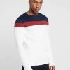 Pier One Hombre Camiseta De Manga Larga - Offwhite/dark Blue -Pier One Comercio 8d13e9ef4ee54433950376e624e6ade8
