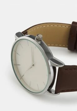 Pier One Unisexo Reloj - Brown/silvercoloured -Pier One Comercio 8d219c56f0834fbdb3eb2636f480c050