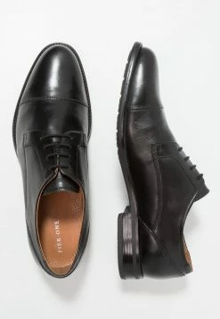 Pier One Hombre LEATHER - Zapatos Con Cordones - Black -Pier One Comercio 90fb0c41036f424f837f949caf57b6e4