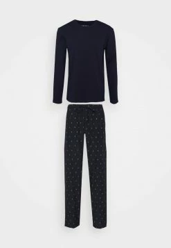 Pier One Hombre Pijama - Dark Blue/white