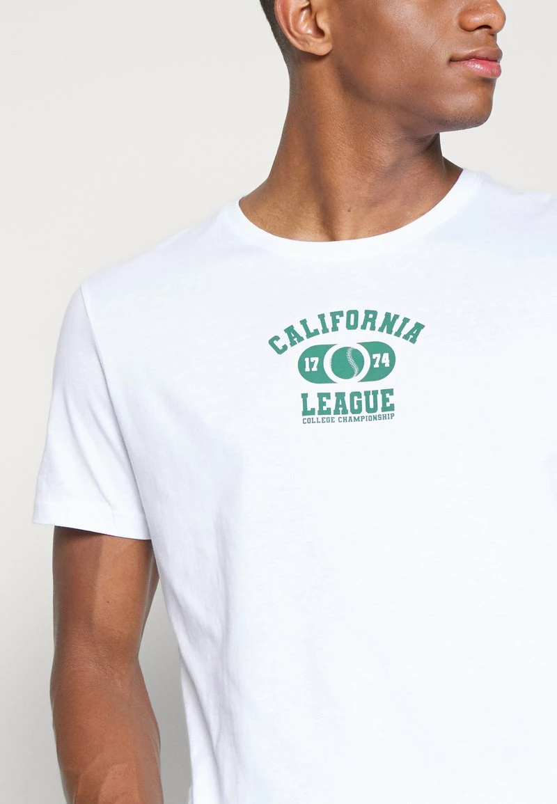 Pier One Hombre CALIFORNIA LEAGUE GRAPHIC T-SHIRT - Camiseta Estampada - White 9 Pier One Hombre CALIFORNIA LEAGUE GRAPHIC T-SHIRT - Camiseta Estampada - White - Imagen 7