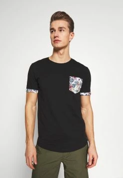 Pier One Hombre Camiseta Estampada - Black