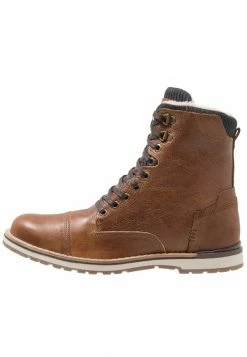 Pier One Hombre Botines Con Cordones - Cognac