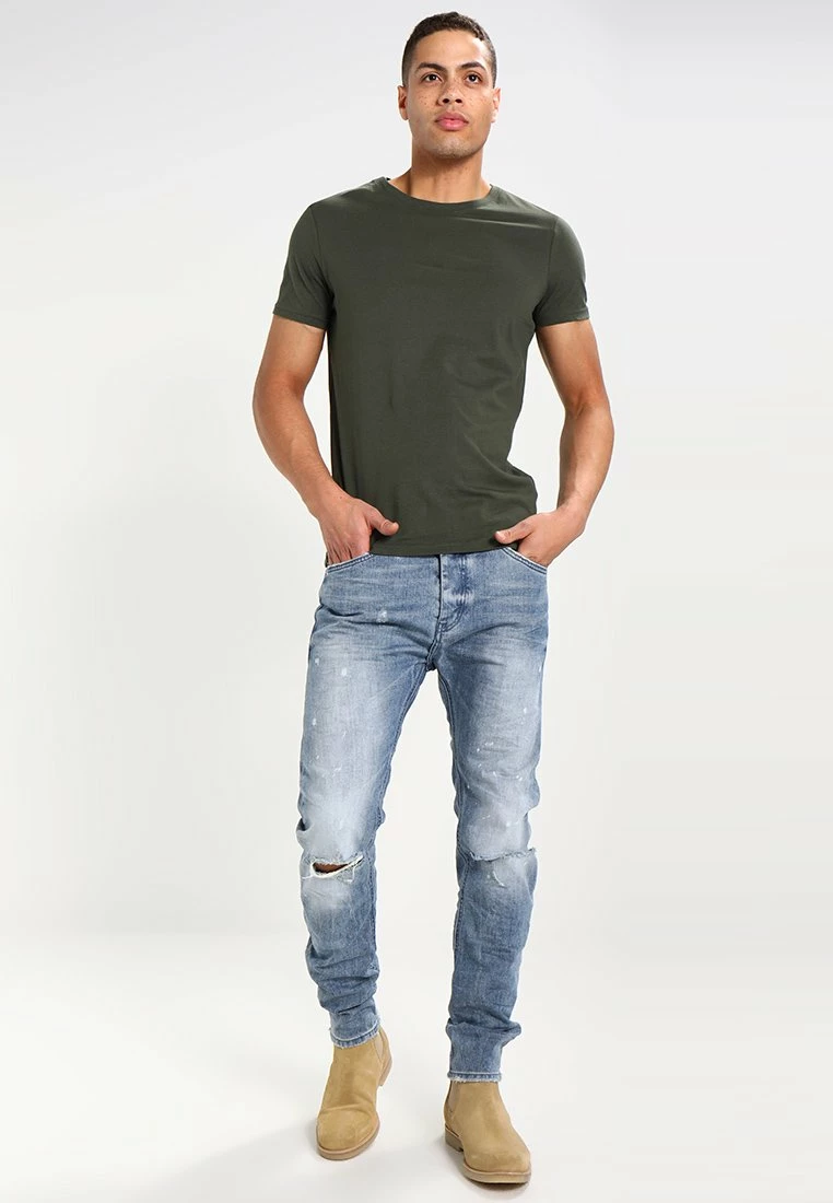 Pier One Hombre Camiseta Básica - Khaki 4 Pier One Hombre Camiseta Básica - Khaki - Imagen 2