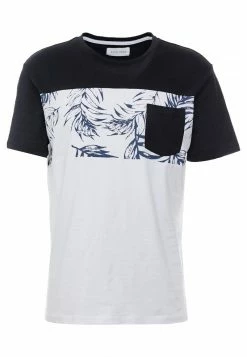 Pier One Hombre Camiseta Estampada - White/black -Pier One Comercio 949c3d66fa1a4c6d85298542725028be