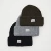 Pier One Unisexo 3 PACK UNISEX - Gorro - Black/grey/khaki -Pier One Comercio 9564f57036ed4fc88176a8b2b7fa6091