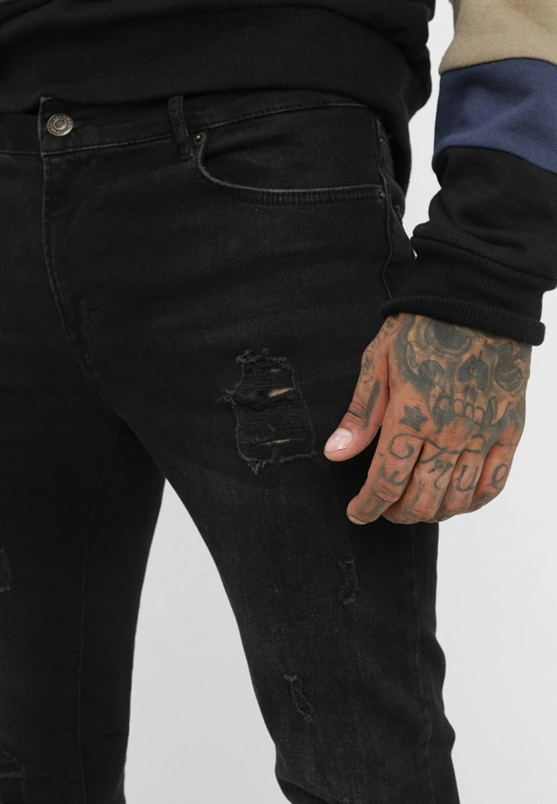 Pier One Vaqueros Pitillo - Black Denim, Hombre 6 Pier One Vaqueros Pitillo - Black Denim, Hombre - Imagen 4
