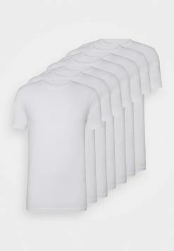 Pier One 7 PACK - Camiseta Básica - White, Hombre