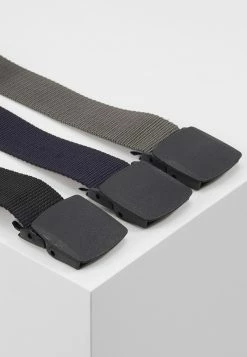 Pier One Unisexo 3 PACK UNISEX - Cinturón - Black/dark Blue/grey -Pier One Comercio 97007bef8f5d47719a67d4edd7224622