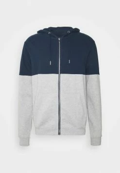 Pier One Hombre Sudadera Con Cremallera - Mottled Grey/dark Blue -Pier One Comercio 99594404ae9d4ccd90a28fd361db3797