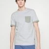 Pier One Hombre Camiseta Básica - Mottled Light Grey -Pier One Comercio 9c08eb6076d9498093dec4334c4afd12
