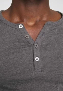 Pier One Hombre Camiseta De Manga Larga - Dark Grey Melange -Pier One Comercio 9fa0bd08b6f44f73b85559e4ea2fd5b9