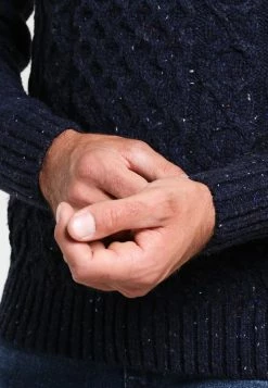 Pier One Hombre Jersey De Punto - Mottled Dark Blue -Pier One Comercio a048db5e31ba4f3589df0abe92fd4cb7