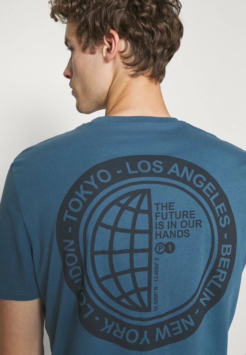 Pier One Hombre Camiseta Estampada - Blue 6 Pier One Hombre Camiseta Estampada - Blue - Imagen 4