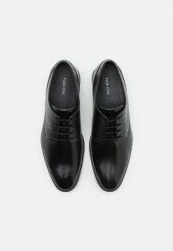 Pier One Hombre LEATHER - Zapatos Con Cordones - Black -Pier One Comercio a6fe37de46a34479b494b07367f9ecba