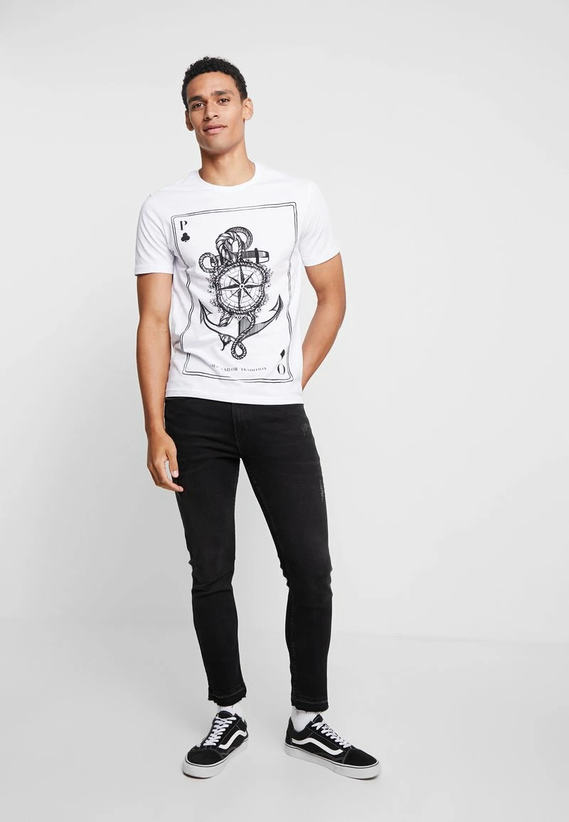 Pier One Hombre Camiseta Estampada - White 4 Pier One Hombre Camiseta Estampada - White - Imagen 2