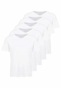 Pier One Hombre 5 PACK - Camiseta Básica - White -Pier One Comercio aaec20eea5684fdcadc437e90f270976